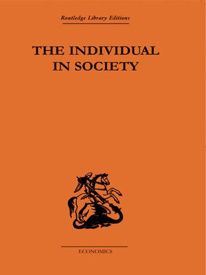 cover image of The Individual in Society